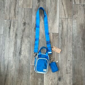 Steve Madden Sapphire Blue Crossbody Removable Strap NWT